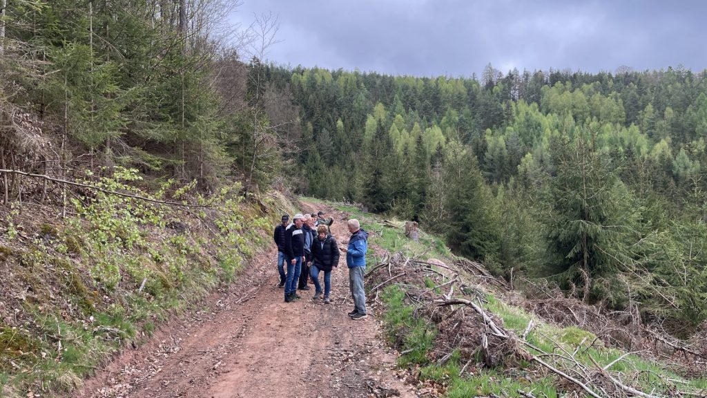 Wandergruppe oben an der Himmelsleiter